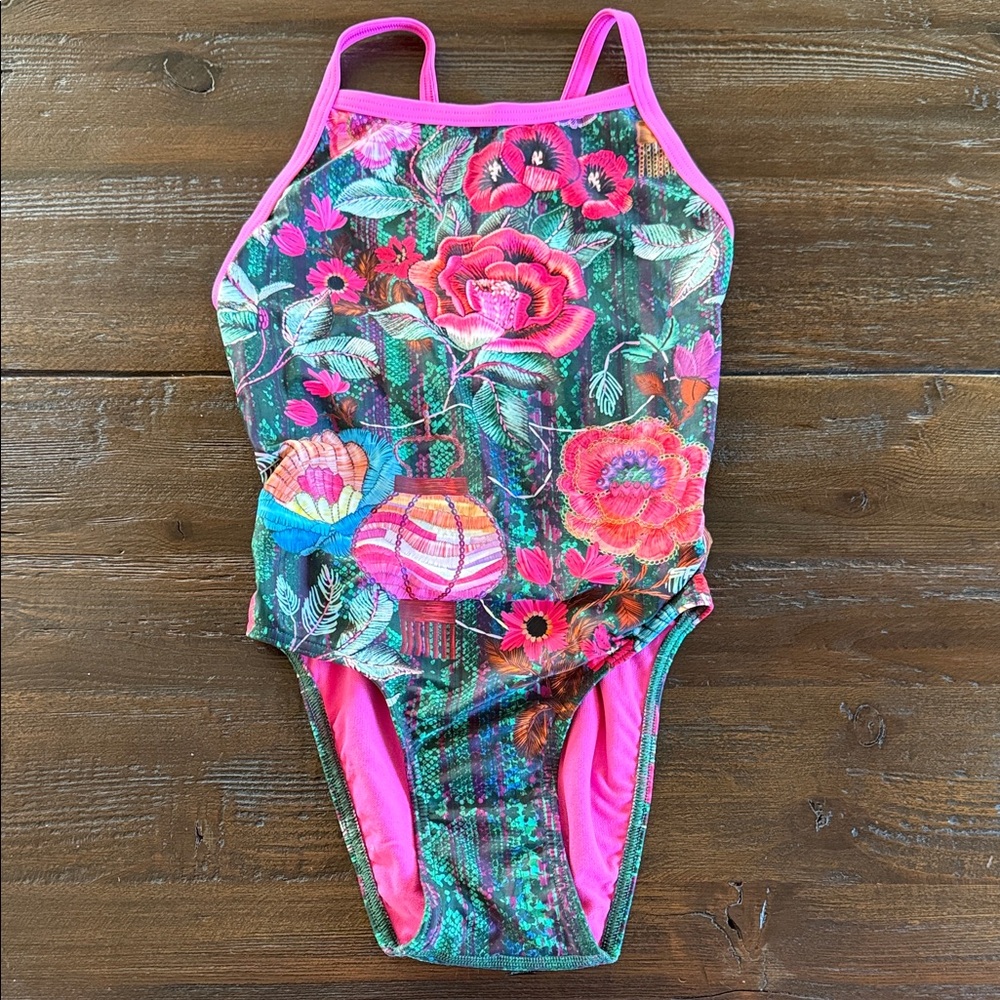 Sporti Limited Edition Garden Snake Thin Strap One Piece Swimsuit (26/10-12)